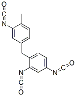 4-[(3-isocyanato-4-methylphenyl)methyl]-m-phenylene diisocyanate Structure