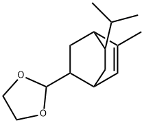 2-[8-isopropyl-5-methylbicyclo[2.2.2]oct-5-en-2-yl]-1,3-dioxolane Structure