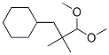 (3,3-dimethoxy-2,2-dimethylpropyl)cyclohexane Structure