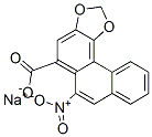 sodium 6-nitrophenanthro[3,4-d]-1,3-dioxole-5-carboxylate Structure