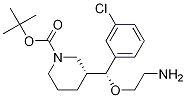 1-Piperidinecarboxylic acid, 3-[(R)-(2-aMinoethoxy)(3-chlorophenyl)Methyl]-, 1,1-diMethylethyl ester, (3R)- 구조식 이미지