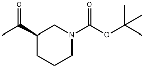 (R)-1-Boc-3-acetyl-piperidine Structure