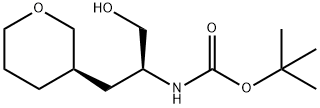 tert-butyl (S)-1-hydroxy-3-((S)-tetrahydro-2H-pyran-3-yl)propan-2-ylcarbamate 구조식 이미지