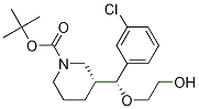 (R)-tert-butyl 3-((R)-(3-chlorophenyl)(2-hydroxyethoxy)Methyl)piperidine-1-carboxylate 구조식 이미지