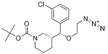 (R)-tert-butyl 3-((R)-(2-azidoethoxy)(3-chlorophenyl)Methyl)piperidine-1-carboxylate Structure