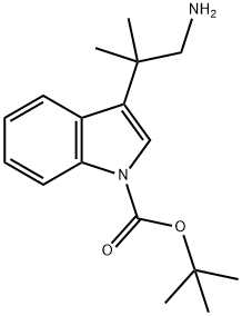 TERT-BUTYL 3-(1-AMINO-2-METHYLPROPAN-2-YL)-1H-INDOLE-1-CARBOXYLATE Structure