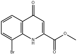 METHYL 8-BROMO-4-HYDROXYQUINOLINE-2-CARBOXYLATE Structure