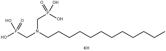 이칼륨이수소[(도데실이미노)비스(메틸렌)]비스포스포네이트 구조식 이미지