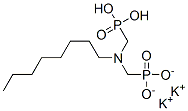 dipotassium dihydrogen [(octylimino)bis(methylene)]bisphosphonate  Structure