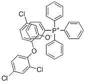 테트라페닐포스포늄5-클로로-2-(2,4-디클로로페녹시)페놀레이트 구조식 이미지