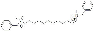 도데칸-1,12-디일비스(벤질디메틸암모늄)디클로라이드 구조식 이미지