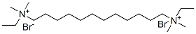 [dodecane-1,12-diylbis(ethyldimethylammonium)] dibromide Structure