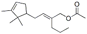 2-[2-(2,2,3-trimethyl-3-cyclopenten-1-yl)ethylidene]-1-pentyl acetate Structure