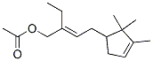 2-ethyl-4-(2,2,3-trimethyl-3-cyclopenten-1-yl)-2-butenyl acetate 구조식 이미지