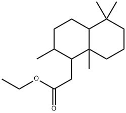 에틸데카하이드로-2,5,5,8a-테트라메틸나프탈렌-1-아세테이트 구조식 이미지