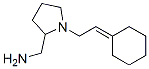 1-(2-사이클로헥실리덴에틸)피롤리딘-2-메틸아민 구조식 이미지