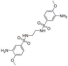 N,N'-ethylenebis[3-amino-4-methoxybenzenesulphonamide] Structure