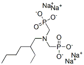 [[(2-ethylhexyl)imino]bis(methylene)]bisphosphonic acid, sodium salt Structure