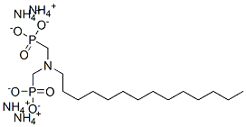 [(tetradecylimino)bis(methylene)]bisphosphonic acid, ammonium salt Structure