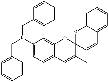 N,N-dibenzyl-3-methyl-2,2'-spirobi[2H-1-benzopyran]-7-amine 구조식 이미지