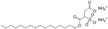 diammonium 1-hexadecyl 2-sulphonatosuccinate Structure