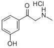 1-(3-Hydroxyphenyl)-2-(methylamino)ethanone hydrochloride Structure