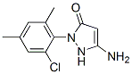 5-amino-2-(2-chloro-4,6-dimethylphenyl)-2,-dihydro-3H-pyrazol-3-one 구조식 이미지