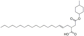 4-(4-methylcyclohexyl) hydrogen 2-octadecenylsuccinate Structure