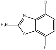 2-BenzothiazolaMine, 4-chloro-7-fluoro- Structure