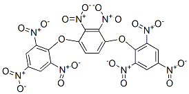 dinitro-1,4-bis(2,4,6-trinitrophenoxy)benzene  Structure
