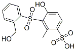 hydroxy[(hydroxymethylphenyl)sulphonyl]methylbenzenesulphonic acid Structure