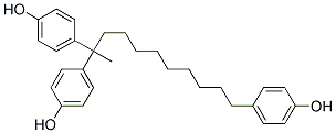 4,4'-[(4-히드록시페닐)-1-메틸데실리덴]비스페놀 구조식 이미지