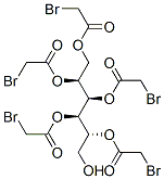 D-glucitol pentakis(bromoacetate) Structure