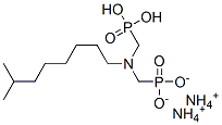 디암모늄디하이드로겐[(이소노닐이미노)비스(메틸렌)]비스포스포네이트 구조식 이미지