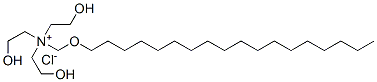 tris(2-hydroxyethyl)-[(octadecyloxy)methyl]ammonium chloride Structure