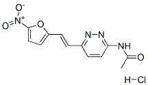 N-[6-[2-(5-nitro-2-furyl)vinyl]pyridazin-3-yl]acetamide monohydrochloride 구조식 이미지