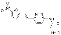 N-[6-[2-(5-nitro-2-furyl)vinyl]pyridazin-3-yl]acetamide monohydrochloride Structure