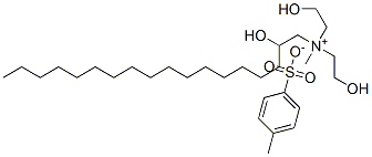 bis(2-hydroxyethyl)(2-hydroxyoctadecyl)methylammonium toluene-p-sulphonate  Structure