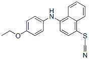 4-(p-Ethoxyanilino)-1-naphthyl thiocyanate Structure