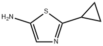 5-Thiazolamine,  2-cyclopropyl- Structure