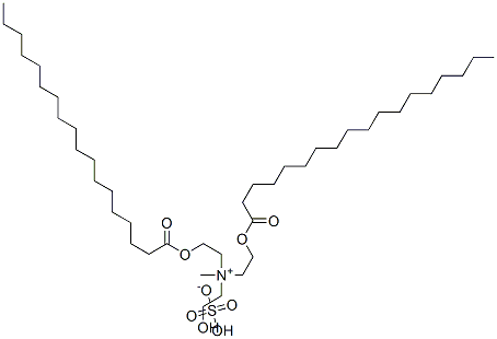 (2-hydroxyethyl)methylbis[2-[(1-oxooctadecyl)oxy]ethyl]ammonium hydrogen sulphate Structure