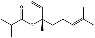 (S)-1,5-dimethyl-1-vinylhex-4-enyl isobutyrate 구조식 이미지