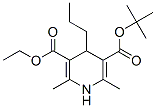 tert-butyl ethyl 1,4-dihydro-2,6-dimethyl-4-propylpyridine-3,5-dicarboxylate Structure