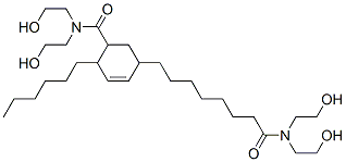 5-[[bis(2-hydroxyethyl)amino]carbonyl]-4-hexyl-N,N-bis(2-hydroxyethyl)cyclohex-2-ene-1-octanamide Structure