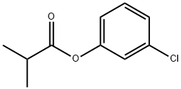 Propanoic acid, 2-Methyl-, 3-chlorophenyl ester Structure