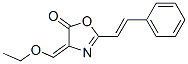 2-스티릴-4-에톡시메틸렌-5-옥사졸론 구조식 이미지