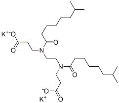 dipotassium N,N'-ethane-1,2-diylbis[N-(1-oxoisononyl)-beta-alaninate] Structure