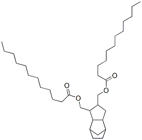 (octahydro-4,7-methano-1H-indenediyl)bis(methylene) dilaurate Structure