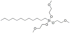6-dodecyl-6-(2-methoxyethoxy)-2,5,7,10-tetraoxa-6-silaundecane Structure
