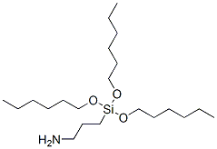 3-[tris(hexyloxy)silyl]propylamine Structure